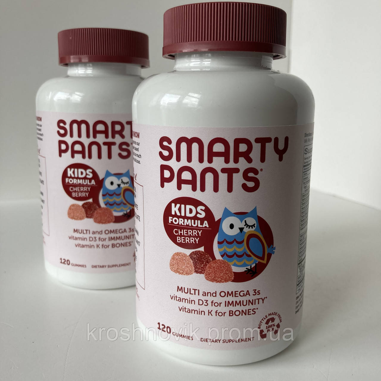 Smarty pants Kids formula, Multivitamin and Omega 3, мультивітаміни, омега 3 для дітей, 120 мармеладок