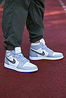 Мужские кроссовки Air Jordan 1 Retro High Dior Wolf Grey CN8607-002