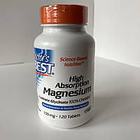 Dr. Best high absorption magnesium, Хелатний магній з Albion Minerals, 100 мг,120 таблеток