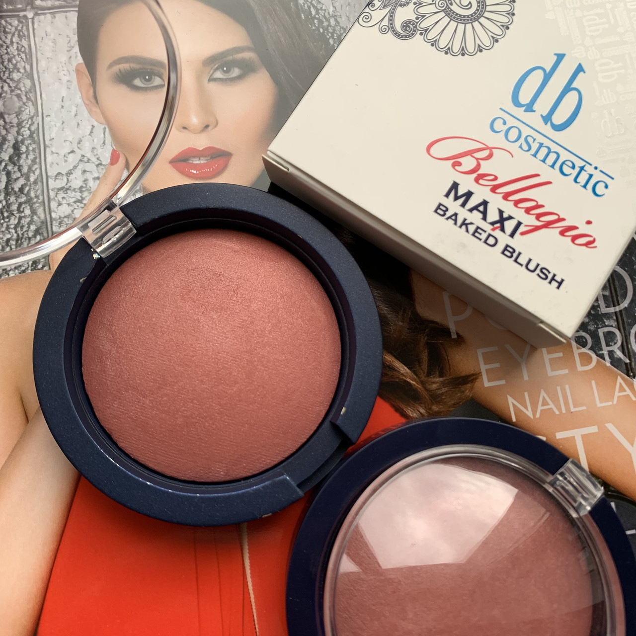 Рум'яна запечені "Bellagio Maxi Baked Blush" Dark Blue Cosmetic DB80.093