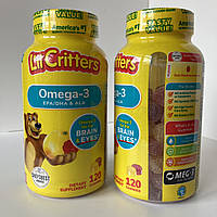 L'il Critters, Omega 3 омега 3 для дітей зі смаком малини та лимонаду, 120 желейок