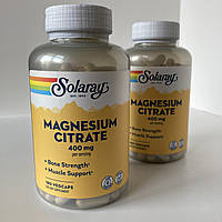 Solaray Magnesium citrate, Магній цитрат 400 мг, 180 капсул