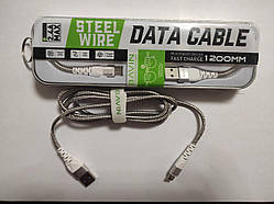 Шнур (кабель) Bavin CB121 USB - microUSB білий 1.2 м