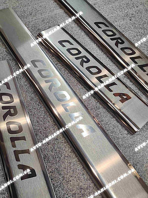 Накладки на пороги Тойота Королла 2003 | купить недорого на Prom | Украина