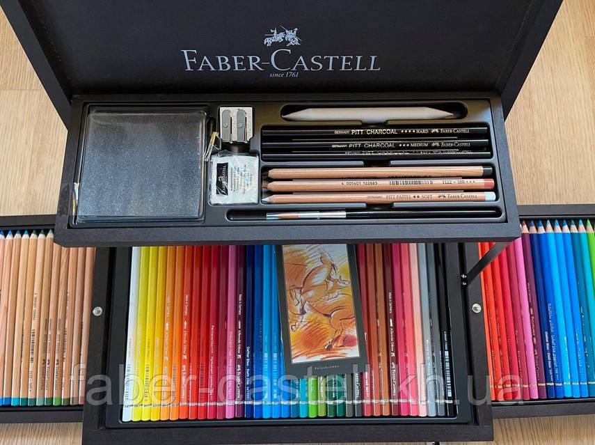 FABER-CASTELL  パステル アート＆グラフィックコレクション Художественный набор Faber-Castell ART & GRAFIC в деревянном