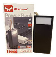 Power Bank PD-30 OX Power Повербанк 30000 Компактний повербанк Швидка зарядка