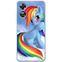 Чехол Силиконовый с Картинкой на OPPO A17 (Литл Пони, My Little Pony)