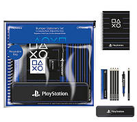 Подарочный набор Playstation Bumper Stationery Set Pinstripe Dark (Pyramid, пенал, линейка, точилка, ручка,