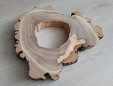 Зріз натурального дерева шліфований із двох боків 31х33 см., фото 2