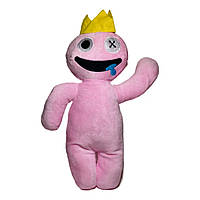 Мягкая игрушка Радужный друг розовый монстр с короной, Roblox, 25см (389016)