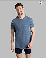Хлопковая футболка XL базовая однотонная классическая спортивная оверсайс мужская
