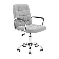 Офисное кресло Брукс Richman серая ткань сидения на колесиках хром