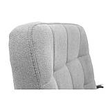 Офісне крісло Брукс Richman сіра тканина сидіння на коліщатках хром, фото 7