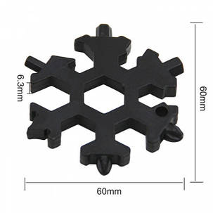 Універсальний інструмент багатофункціональний мультитул SNOWFLAKE WRENCH TOOL, фото 2