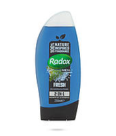 Шампунь и гель для душа Radox Men Fresh 2 в 1 морские минералы и фенхель 250 мл