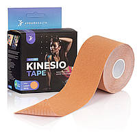 Кинезиологический тейп 4yourhealth Kinesio Tape 5cm*5m Бежевий