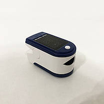 Пульсоксиметр Fingertip pulse oximeter LK87. Колір синій, фото 3