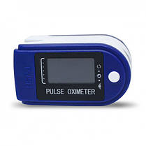 Пульсоксиметр Fingertip pulse oximeter LK87. Колір синій, фото 2