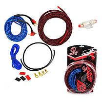 Набір проводів AWG/RCA для встановлення саббуфера GR-816 KIT 10GA/C011, фото 5