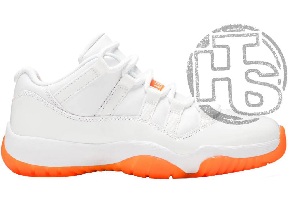 Жіночі кросівки Air Jordan 11 Retro Low Bright Citrus White Orange AH7860-139