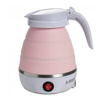 Електрочайник складаний Travel Folding 600ml. YP-889 Колір: рожевий, фото 5