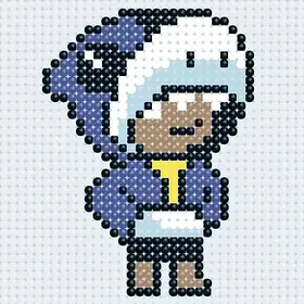 Дитяча алмазна мозаїка Origami Бравл Старс Леон Акула 10*10 см