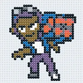 Дитяча алмазна мозаїка Origami Бравл Старс Брок 10*10 см