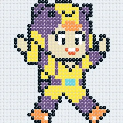 Дитяча алмазна мозаїка Origami Бравл Старс Хєппі Бі 10*10 см, фото 1