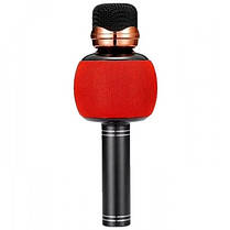 Бездротовий мікрофон караоке блютуз WSTER WS-2911 Bluetooth динамік. Колір: червоний, фото 3