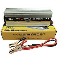 Інвертор PowerMaster 1000 Вт Автомобільний 12 V на 220 V AC/DC 1000W Перетворювач напруги Інвертор