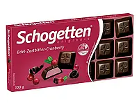 Шоколад черный с клюквенным кремом Schogetten Dark Chocolate Cranberry 100г, Германия