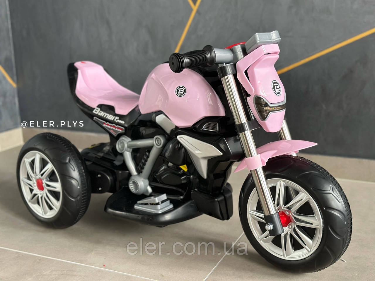 Дитячий Електро Байк мотоцикл Spoko M 3196 розовий