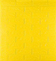 Самоклеюча декоративна 3D панель під жовту цеглу 700x770x3мм