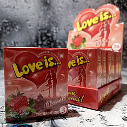 Презервативи Love Is Classic Полуниця 3 шт.