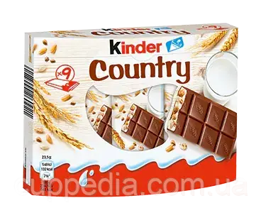 Батончики Kinder Country зі злаками 211,5 грм