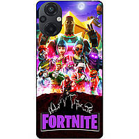 Силіконовий бампер чохол для Xiaomi Poco M5 з малюнком Fortnite