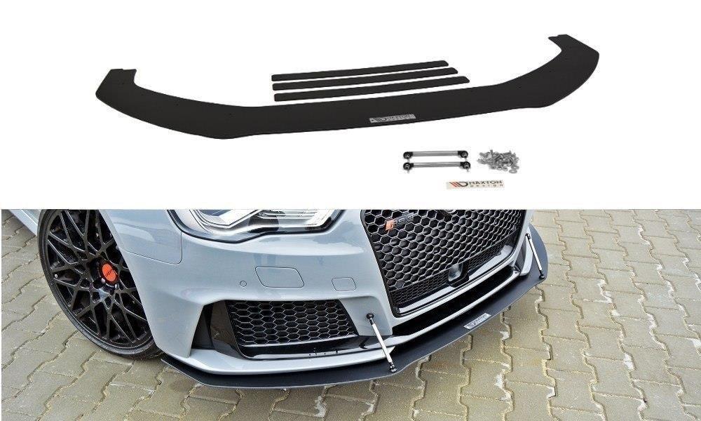 Сплітер Audi RS3 8V Sportback тюнінг обвіс губа спідниця елерон (Racing V1)