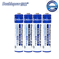 Аккумуляторы AAA (микропальчиковые - мизинчиковые) - Doublepow 900 mAh (4 шт)