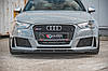 Сплітер Audi RS3 8V Sportback тюнінг обвіс губа спідниця елерон (Racing V2), фото 3