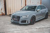 Сплітер Audi RS3 8V Sportback тюнінг обвіс губа спідниця елерон (Racing V2), фото 4