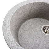 Кухонна мийка Platinum 5847 ONYX сіра, фото 3