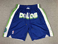 Синие шорты Даллас Маверикс Just Don команда Dallas Mavericks