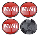 Ковпачки на литі диски Mini Cooper 3613-1171 069 55 мм червоні, фото 4
