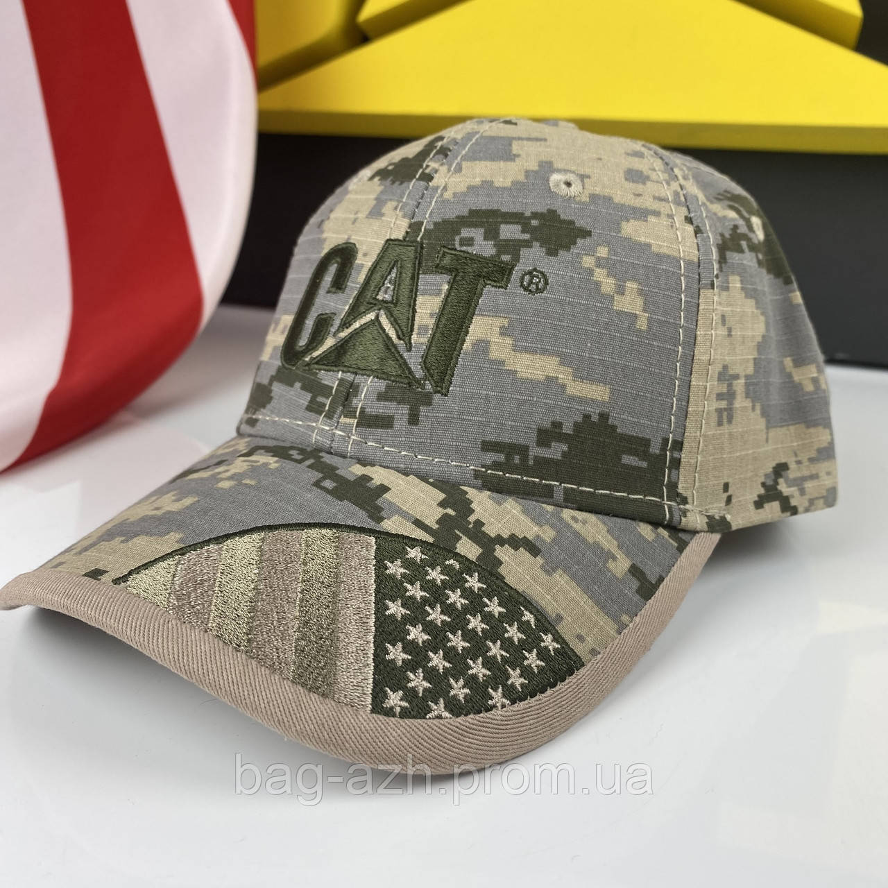 Бейсболка CAT Digital Camo Cap CT2535