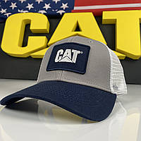 Бейсболка CAT Irving Navy Cap/Khaki Mesh CT2568