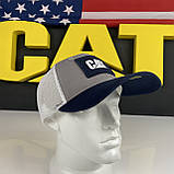 Бейсболка CAT Irving Navy Cap/Khaki Mesh CT2568, фото 3