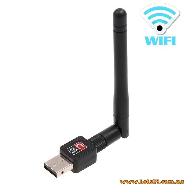 Внешний USB WIFI адаптер для ПК ноутбука компьютера телевизора ТВ андроид приставки Т2 wifi usb 802.11 n g b - фото 1 - id-p613162374