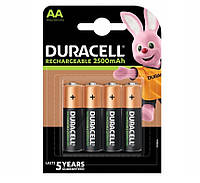 Аккумуляторные батарейки Duracell 1,2V HR6 AA 2500mAh