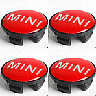Ковпачки на литі диски Mini Cooper 3613-1171 069 55 мм червоні, фото 3