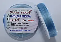 Нить для бисера цветная в ассортименте Tytan 100 (100метров)